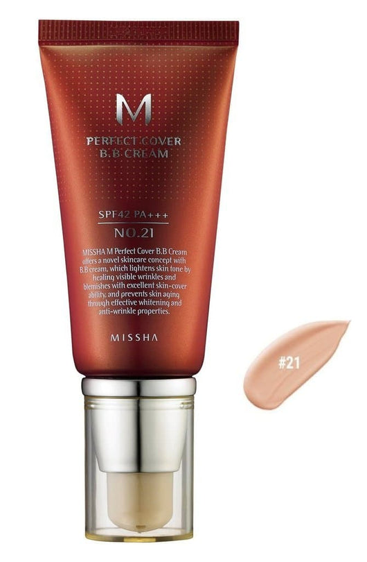 Missha M Perfect Cover BB Cream No. 21 Light Beige 50ml